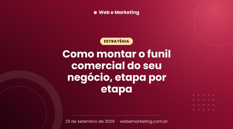 Como montar o funil comercial do seu negócio, etapa por etapa